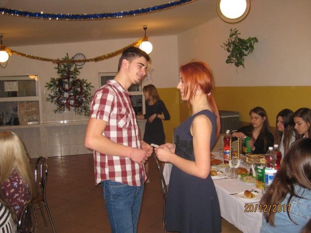 Wieczór wigilijny w Internacie    